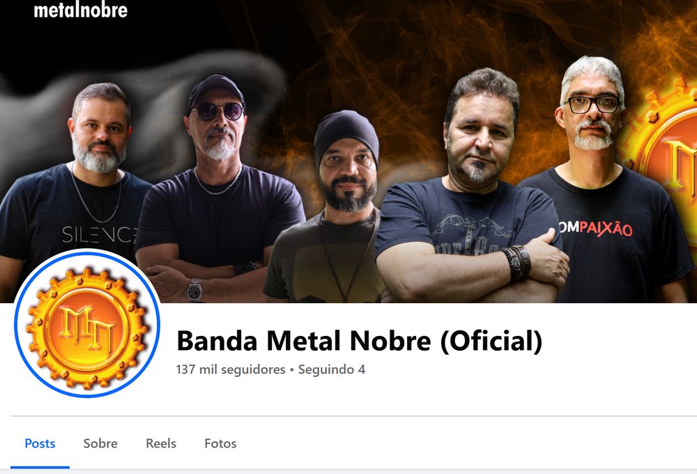 Página Banda Metal Nobre (Oficial) no Facebook